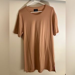 CUT Split-Hem S/S Shirt - Coral (Size L)